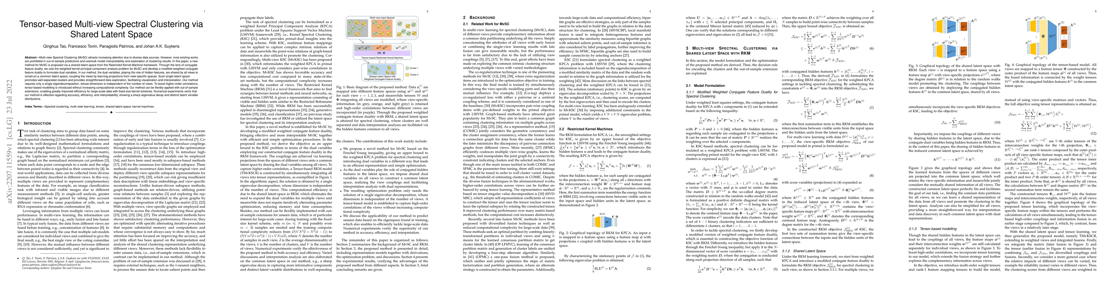 Thumbnail for Tensor-based Multi-view Spectral Clustering via Shared Latent Space