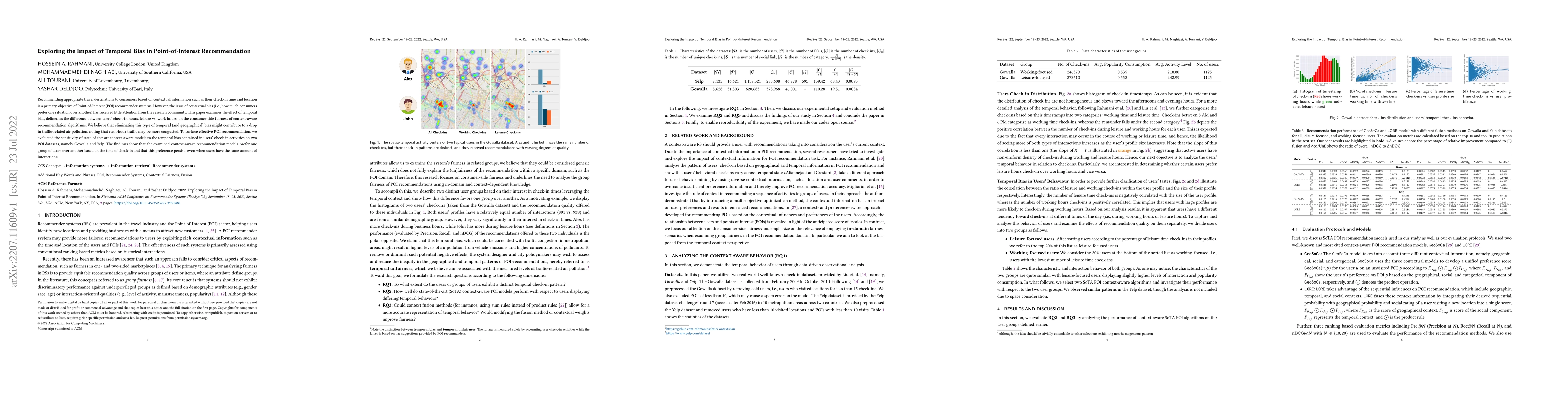 Thumbnail for Exploring the Impact of Temporal Bias in Point-of-Interest
  Recommendation
