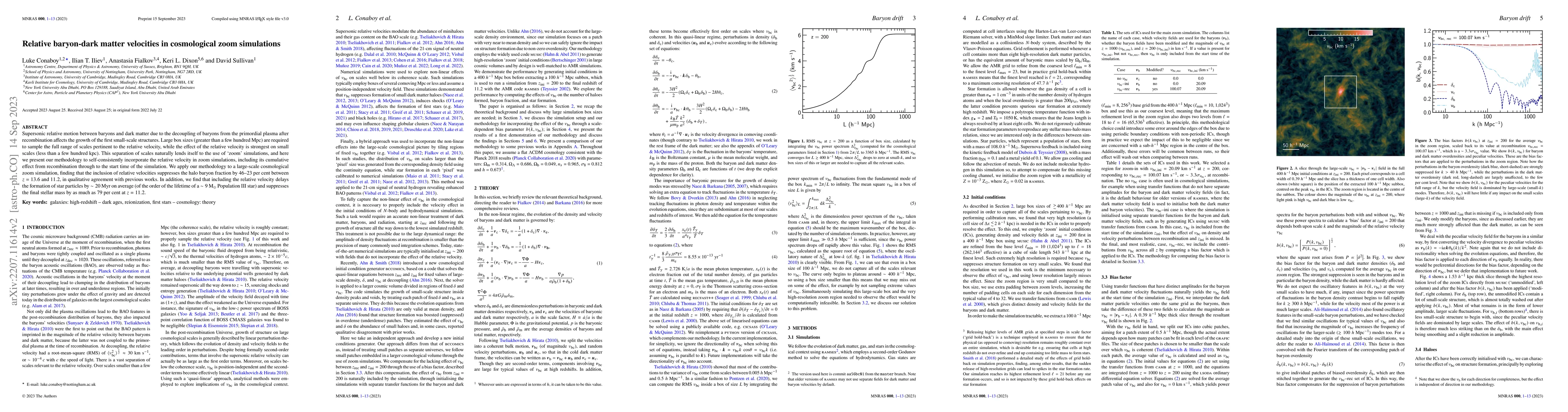 Thumbnail for Relative baryon-dark matter velocities in cosmological zoom simulations