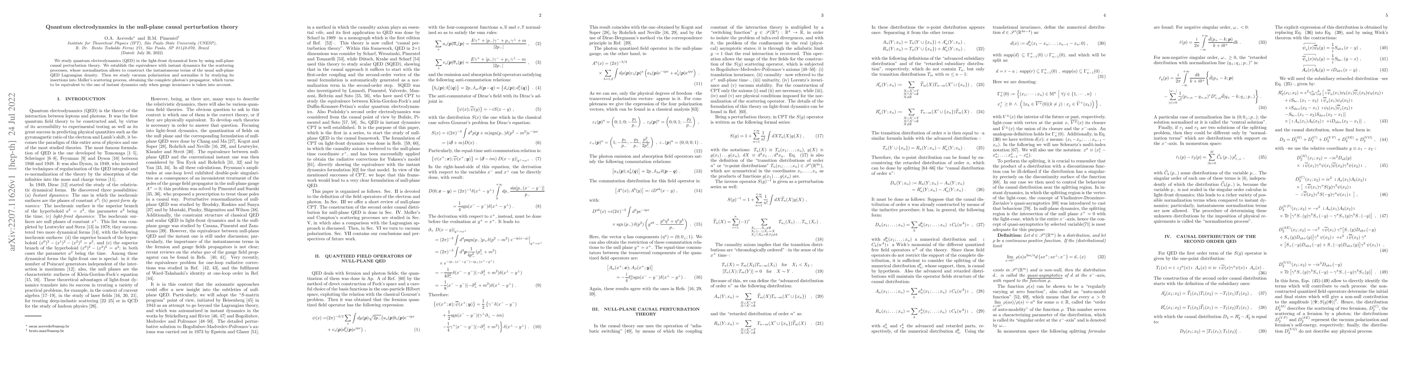Thumbnail for Quantum electrodynamics in the null-plane causal perturbation theory