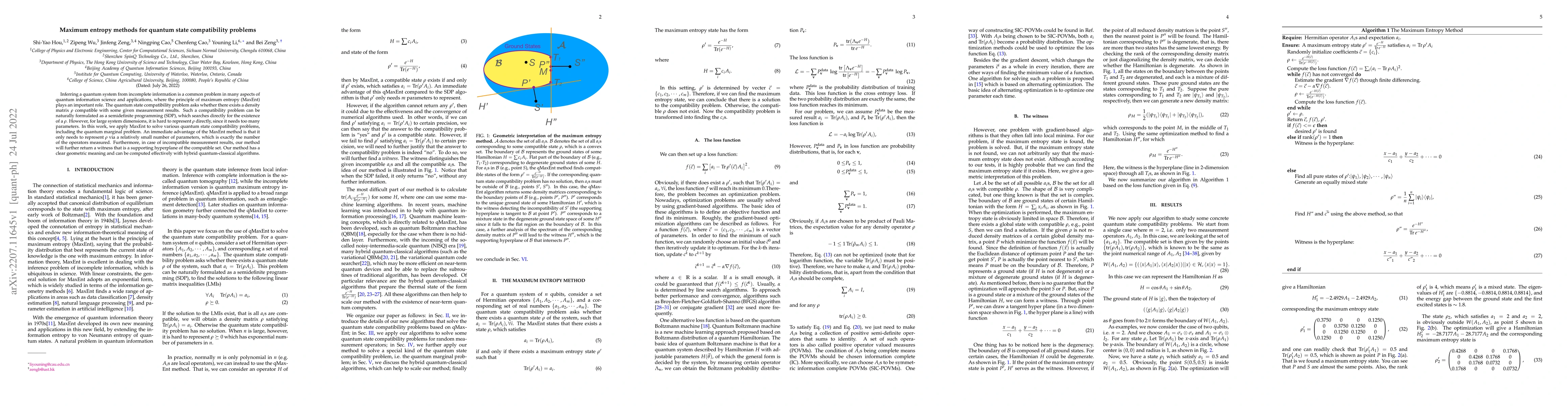 Thumbnail for Maximum entropy methods for quantum state compatibility problems
