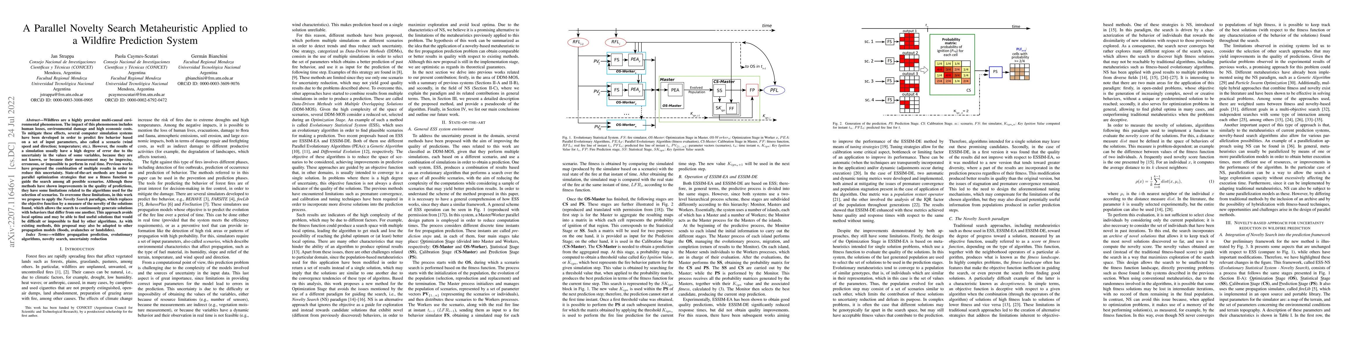Thumbnail for A Parallel Novelty Search Metaheuristic Applied to a Wildfire Prediction
  System
