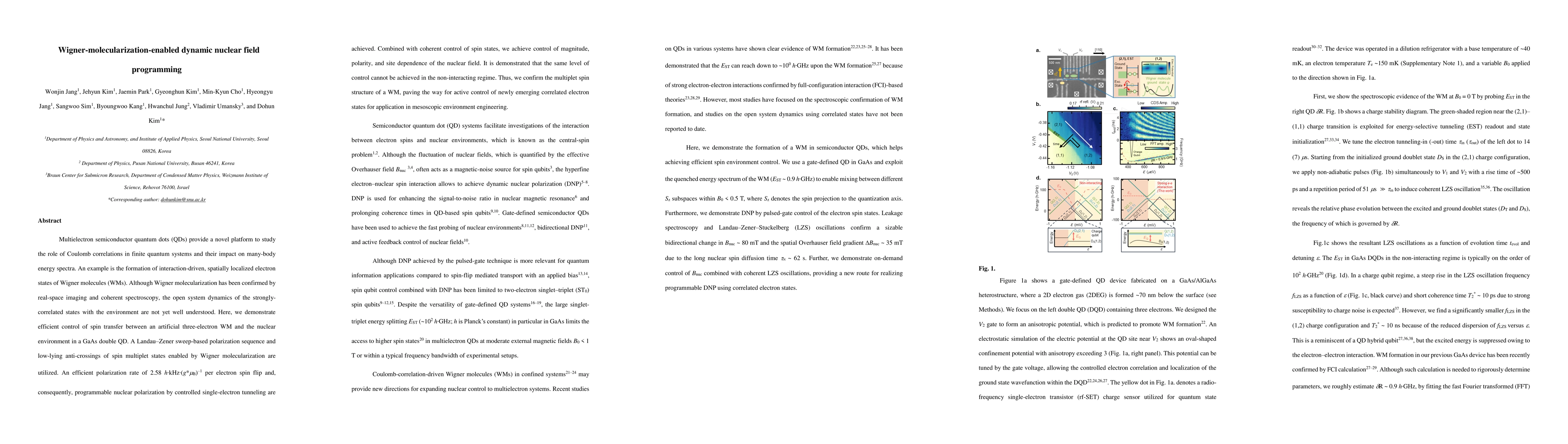 Thumbnail for Wigner-molecularization-enabled dynamic nuclear field programming