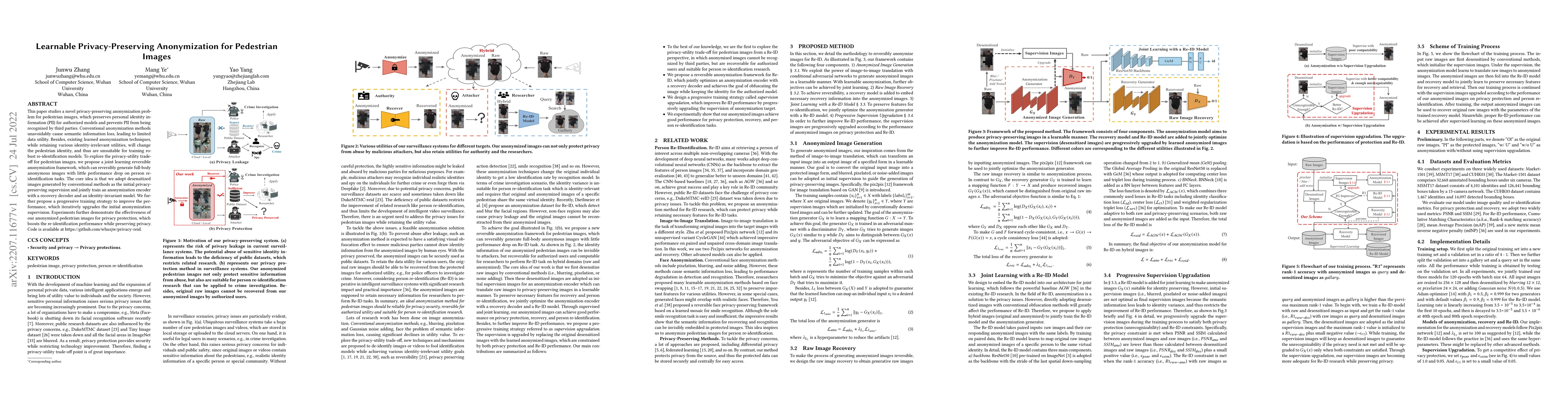 Thumbnail for Learnable Privacy-Preserving Anonymization for Pedestrian Images