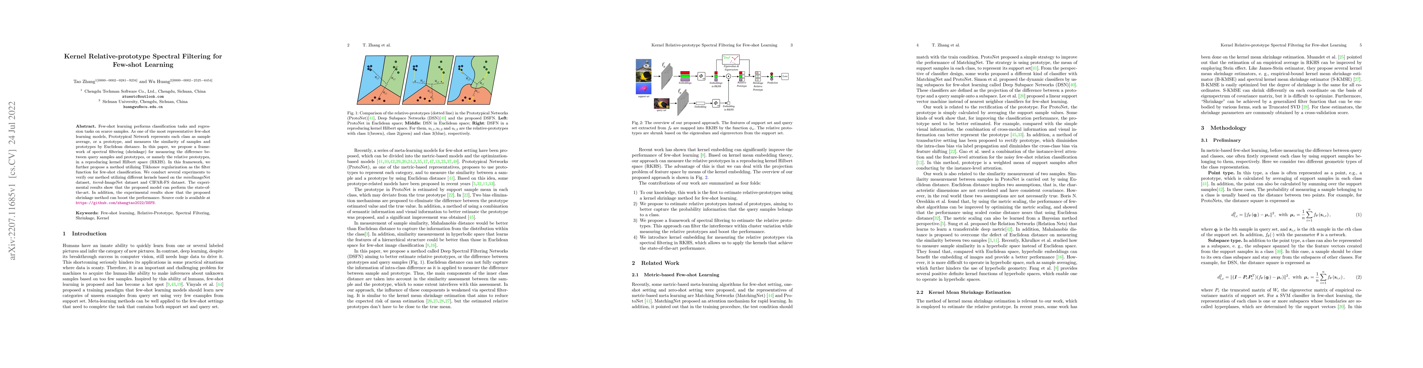 Thumbnail for Kernel Relative-prototype Spectral Filtering for Few-shot Learning