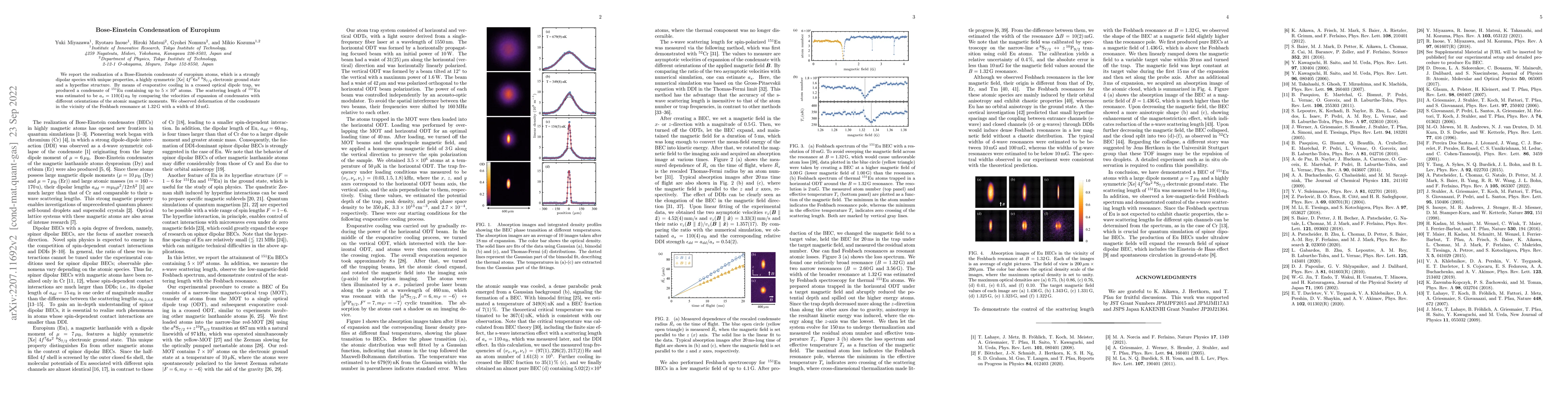 Thumbnail for Bose-Einstein Condensation of Europium