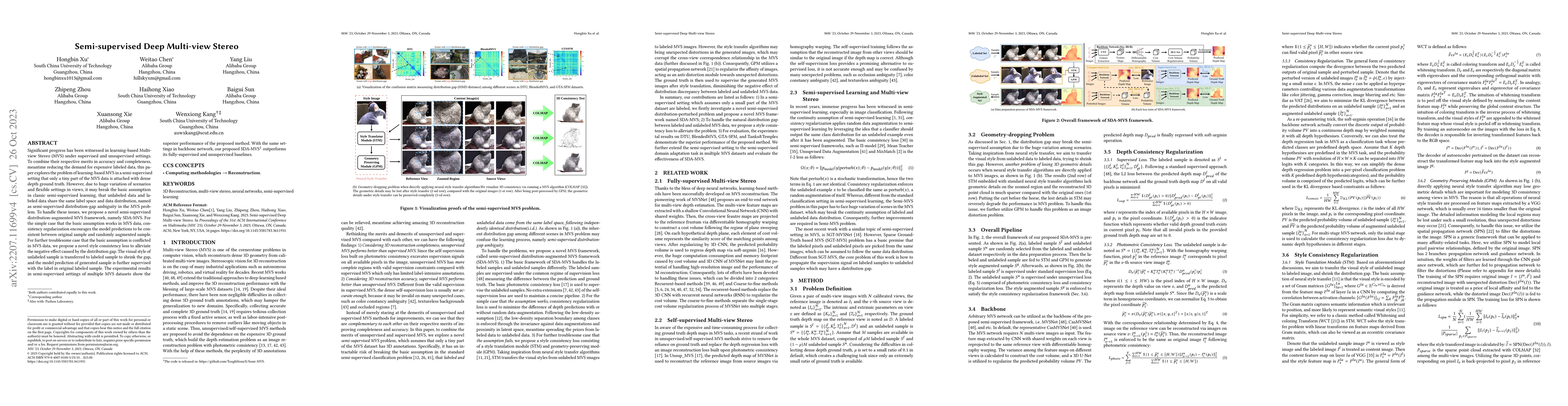 Thumbnail for Semi-supervised Deep Multi-view Stereo