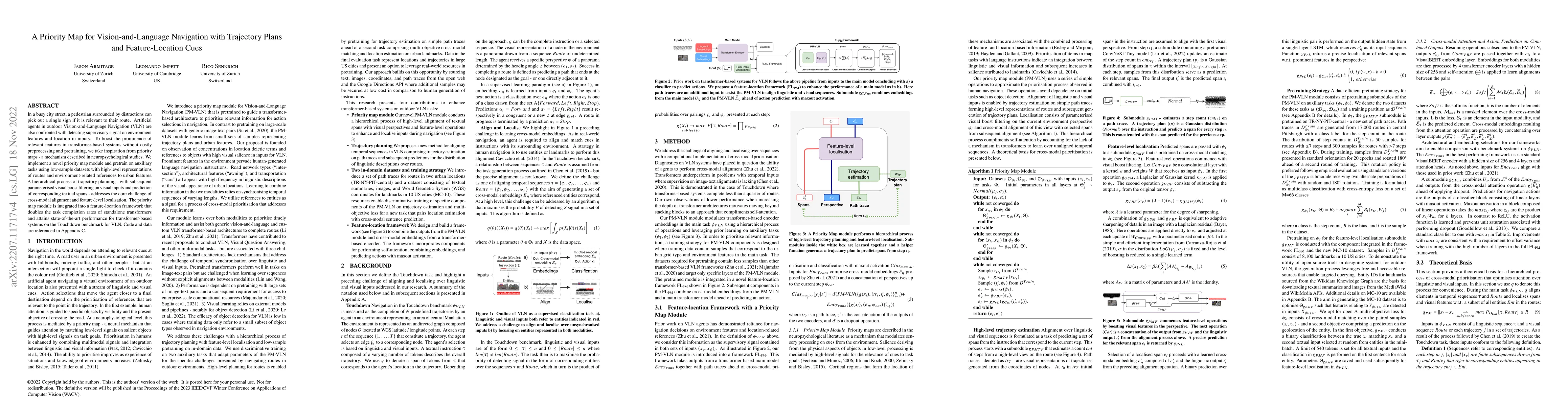Thumbnail for A Priority Map for Vision-and-Language Navigation with Trajectory Plans
  and Feature-Location Cues