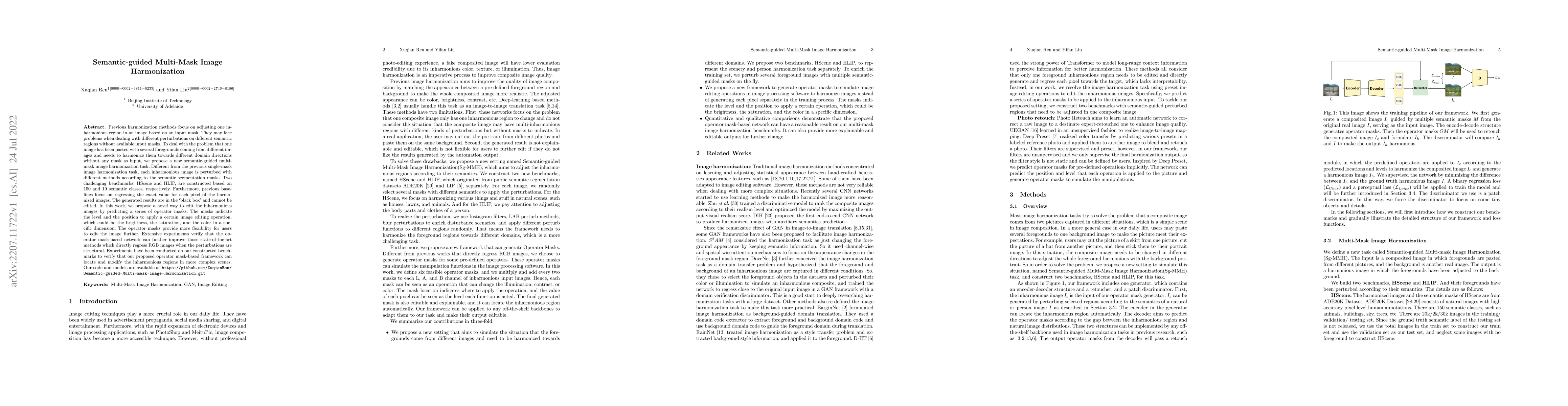 Thumbnail for Semantic-guided Multi-Mask Image Harmonization