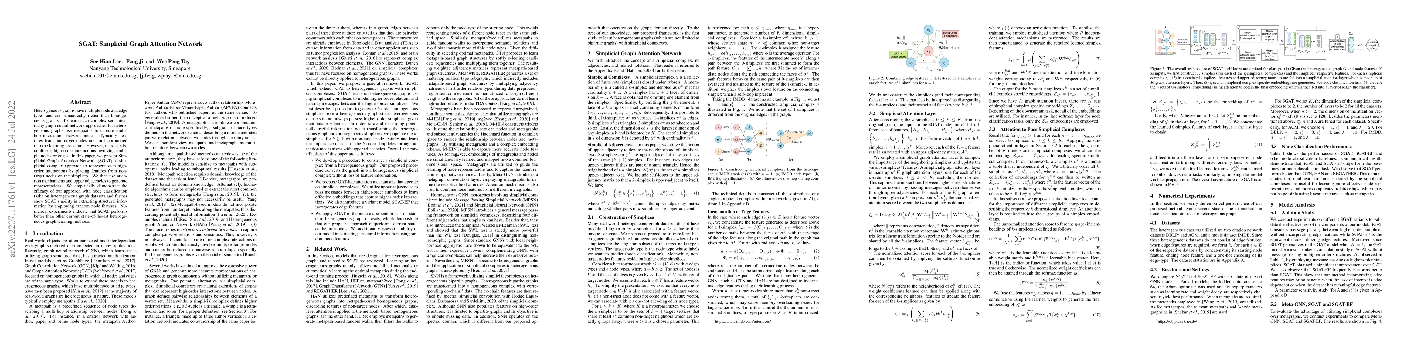 Thumbnail for SGAT: Simplicial Graph Attention Network