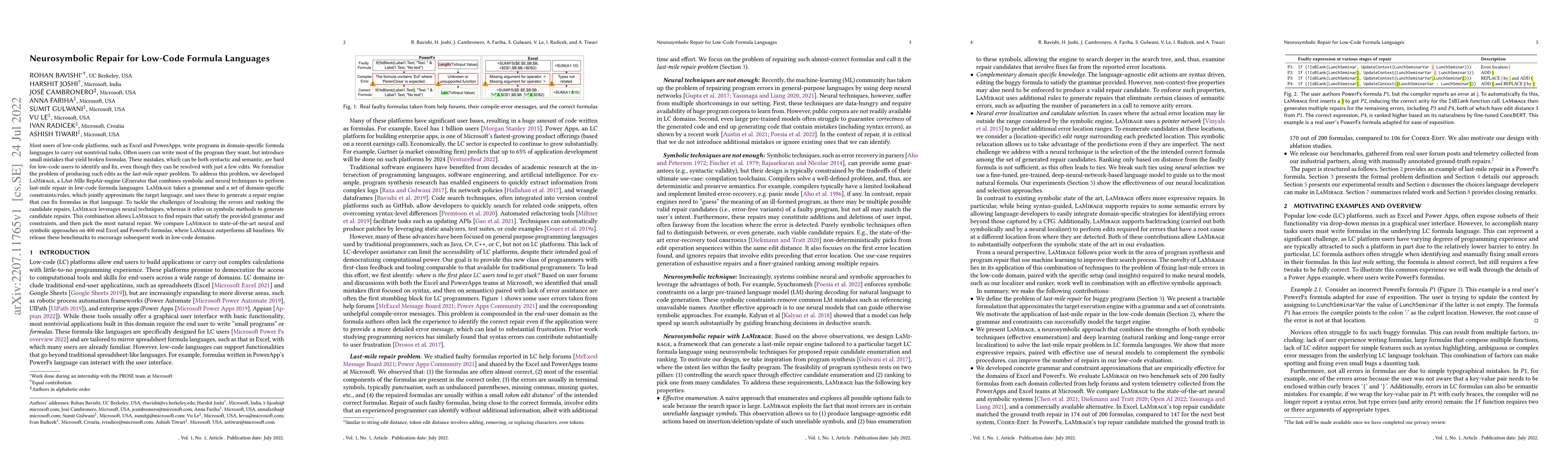 Thumbnail for Neurosymbolic Repair for Low-Code Formula Languages