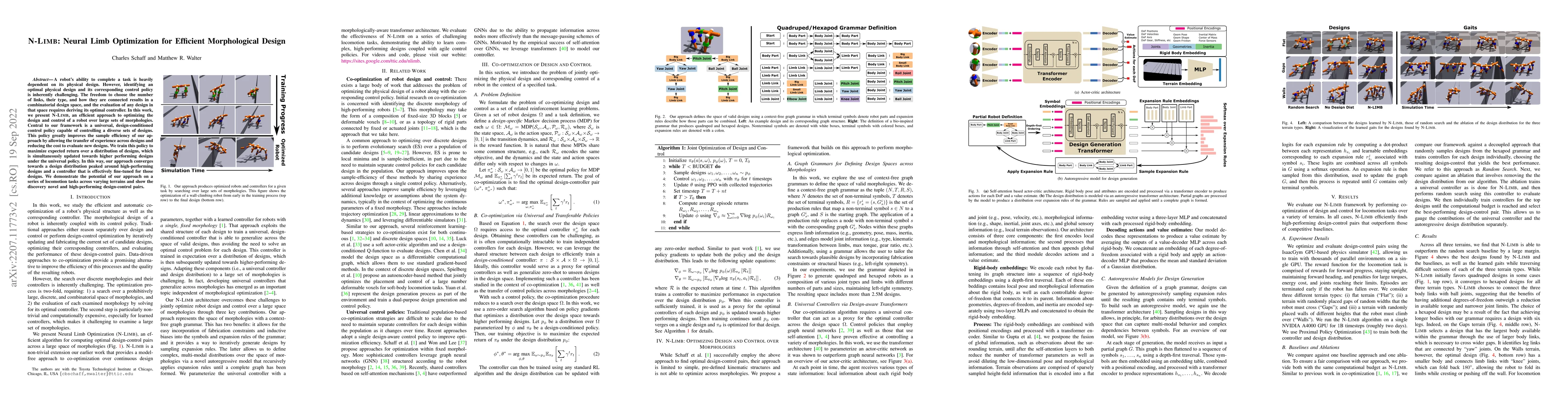 Thumbnail for N-LIMB: Neural Limb Optimization for Efficient Morphological Design