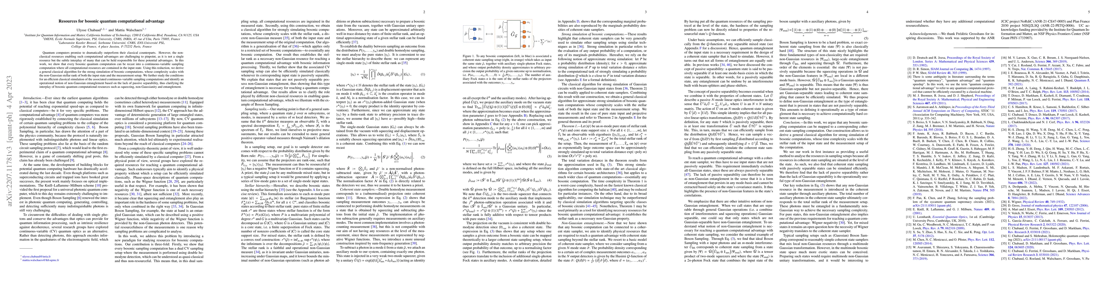 Thumbnail for Resources for bosonic quantum computational advantage