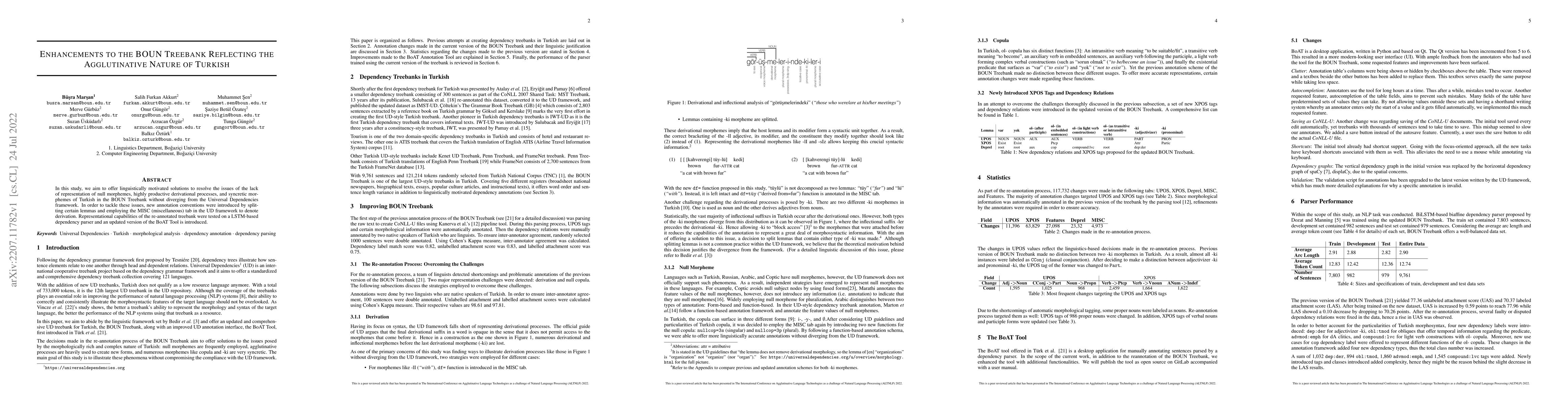 Thumbnail for Enhancements to the BOUN Treebank Reflecting the Agglutinative Nature of
  Turkish