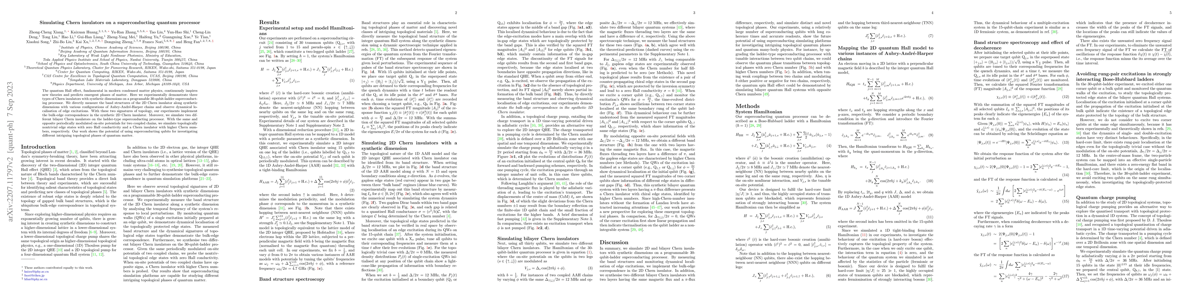 Thumbnail for Simulating Chern insulators on a superconducting quantum processor