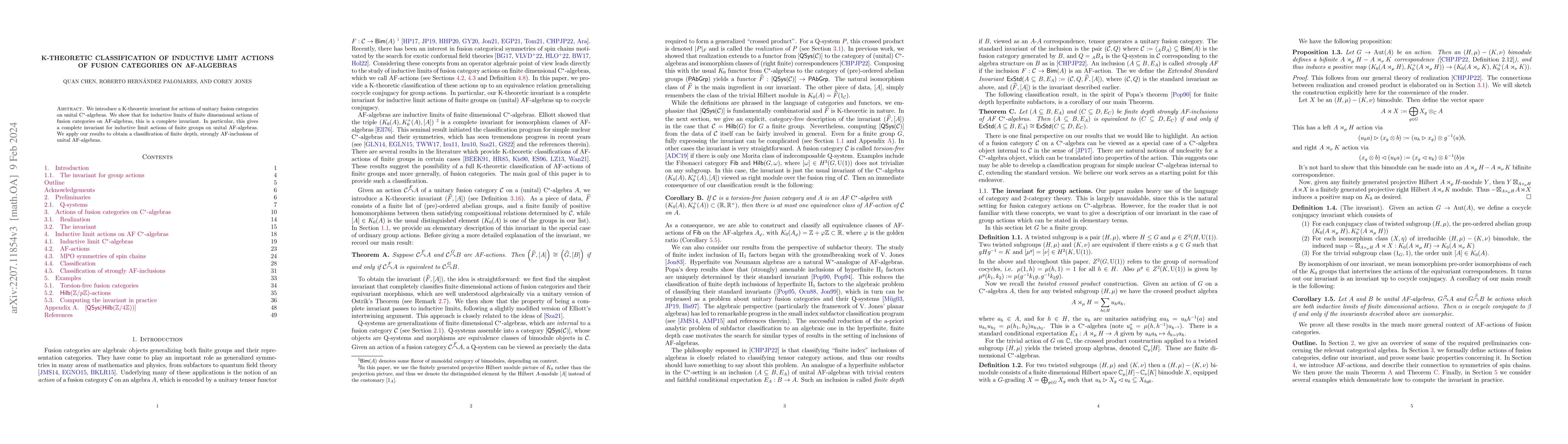Thumbnail for K-theoretic classification of inductive limit actions of fusion
  categories on AF-algebras