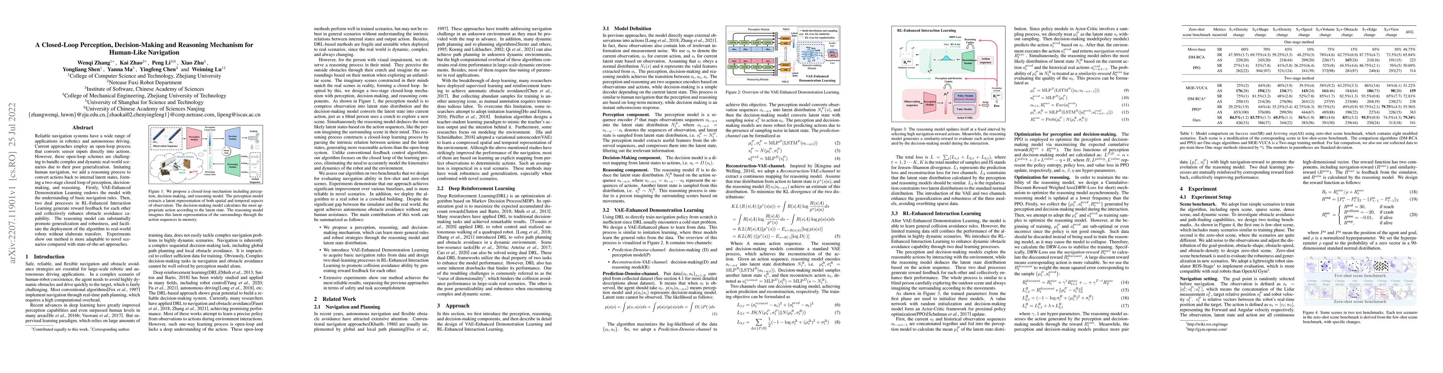 Thumbnail for A Closed-Loop Perception, Decision-Making and Reasoning Mechanism for
  Human-Like Navigation