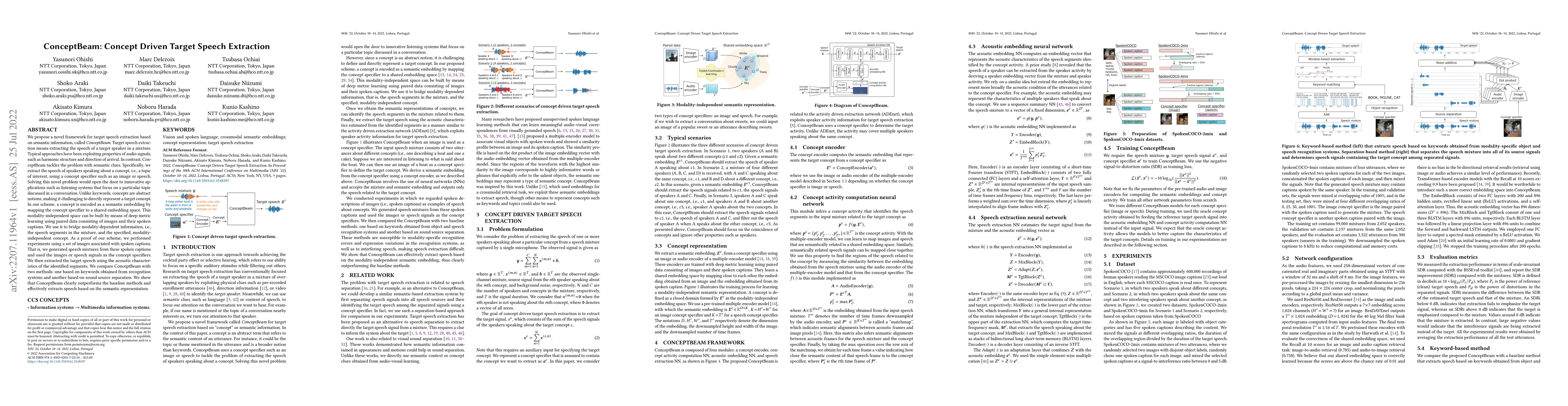 Thumbnail for ConceptBeam: Concept Driven Target Speech Extraction