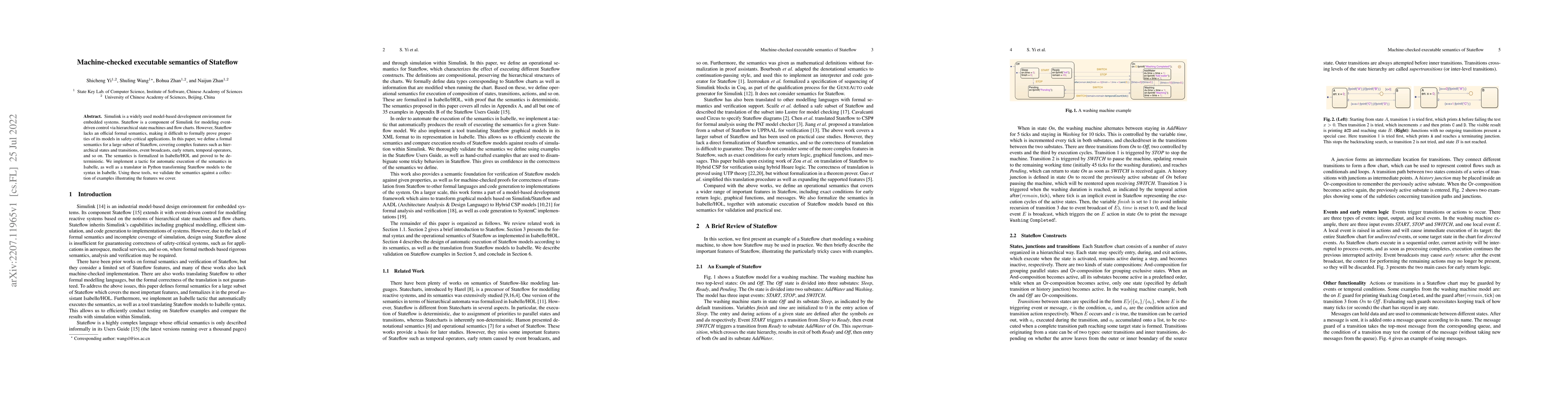 Thumbnail for Machine-checked executable semantics of Stateflow