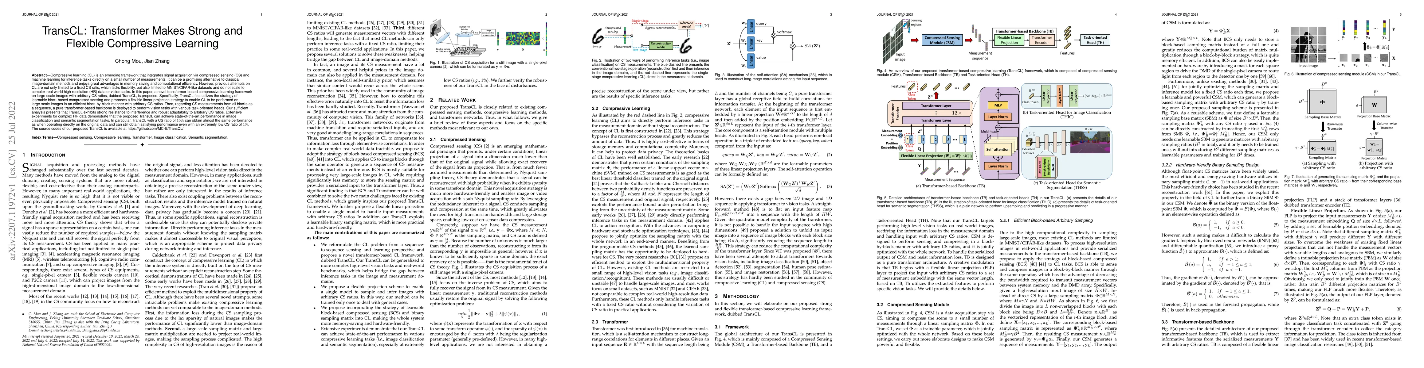 Thumbnail for TransCL: Transformer Makes Strong and Flexible Compressive Learning