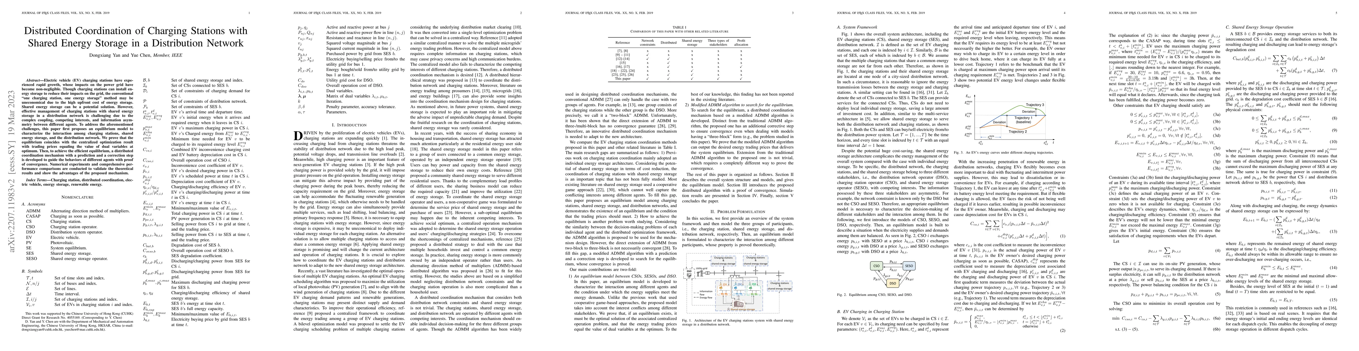 Thumbnail for Distributed Coordination of Charging Stations with Shared Energy Storage
  in a Distribution Network
