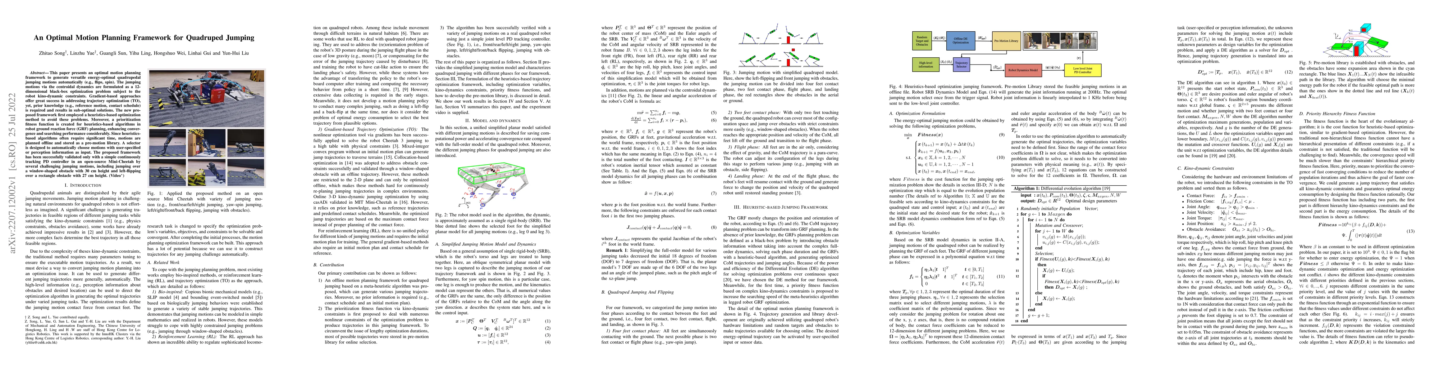 Thumbnail for An Optimal Motion Planning Framework for Quadruped Jumping