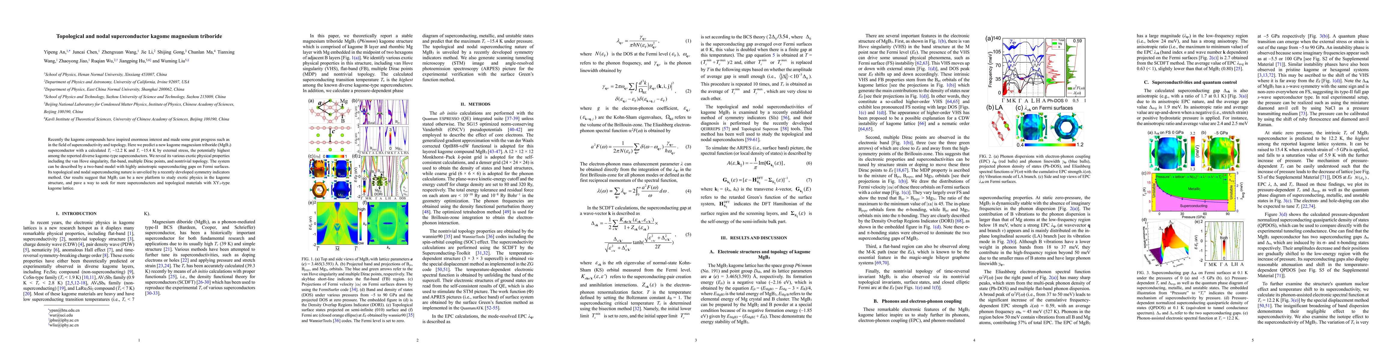Thumbnail for Topological and nodal superconductor kagome magnesium triboride