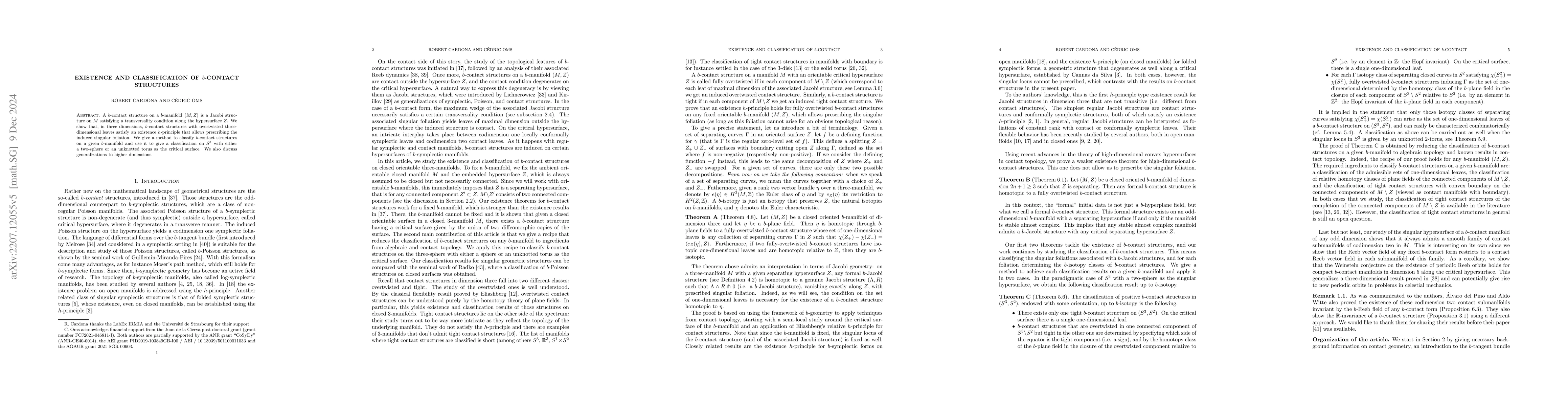 Thumbnail for Existence and classification of $b$-contact structures