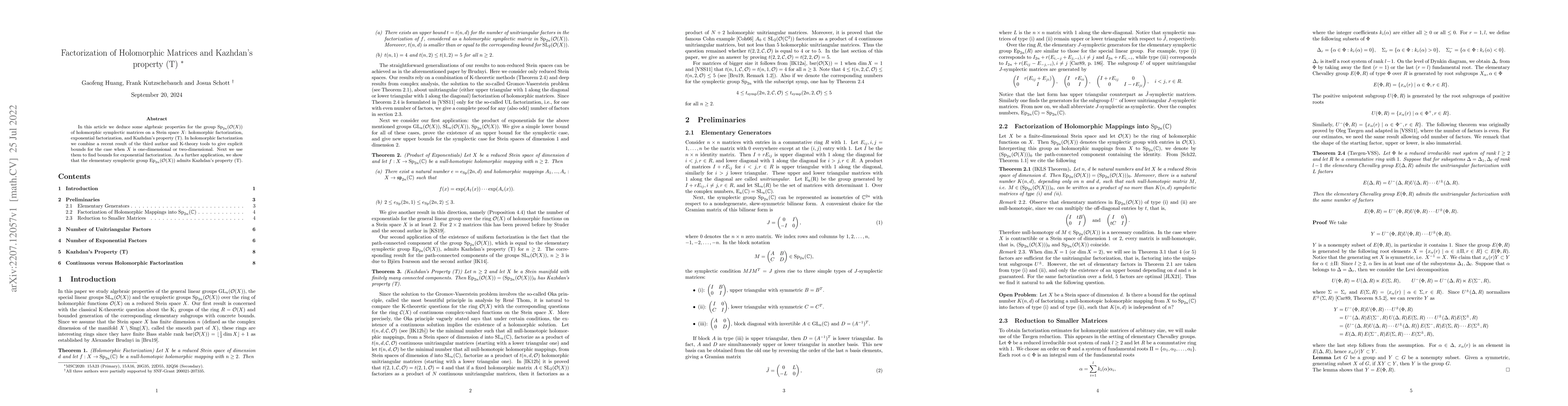Thumbnail for Factorization of Holomorphic Matrices and Kazhdan's property (T)