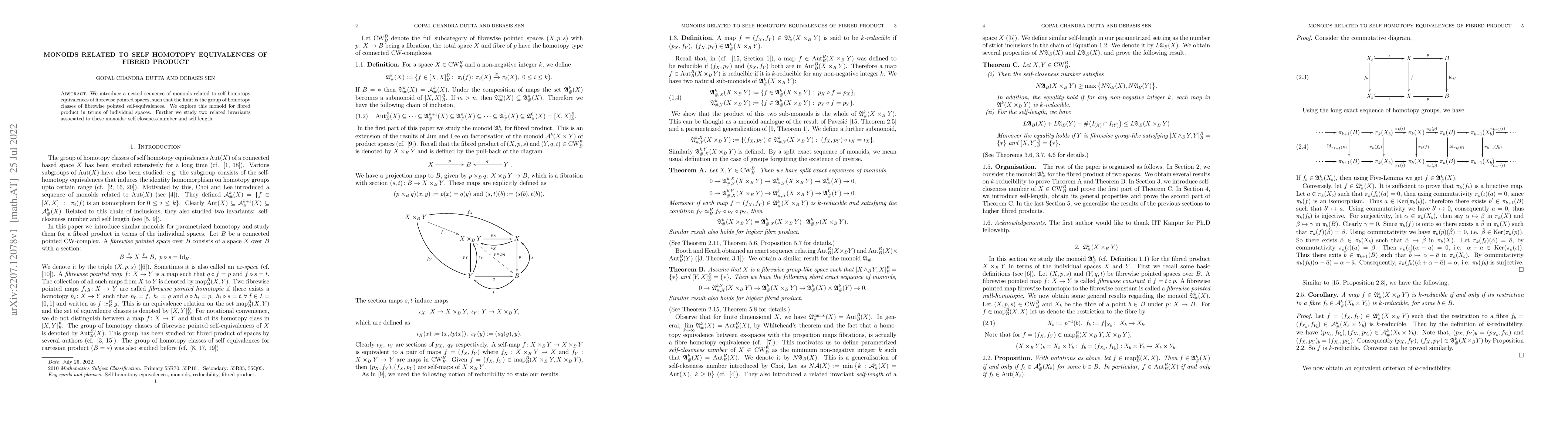 Thumbnail for Monoids related to self homotopy equivalences of fibred product
