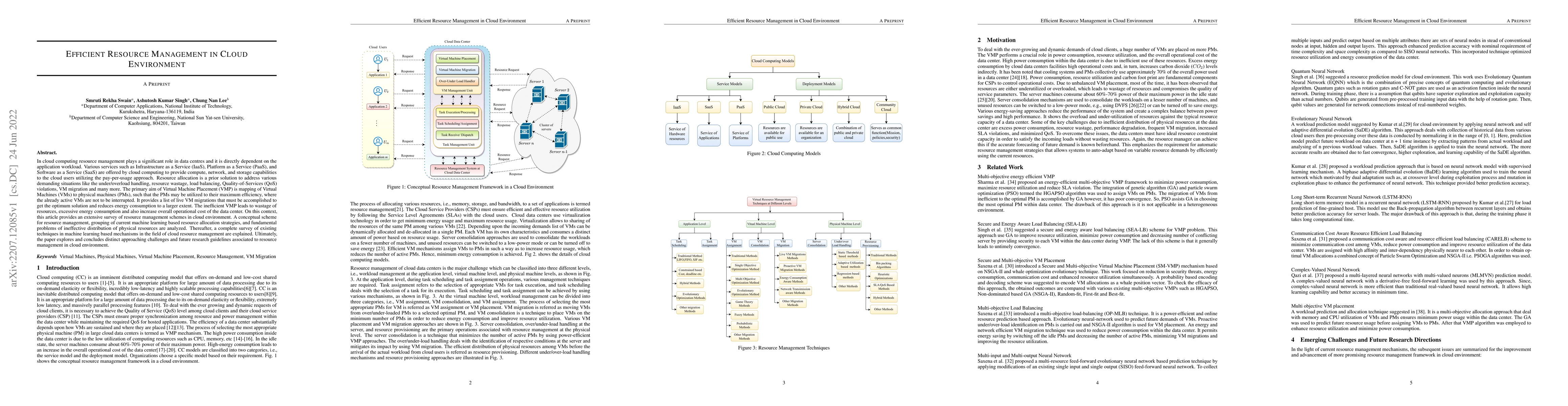 Thumbnail for Efficient Resource Management in Cloud Environment