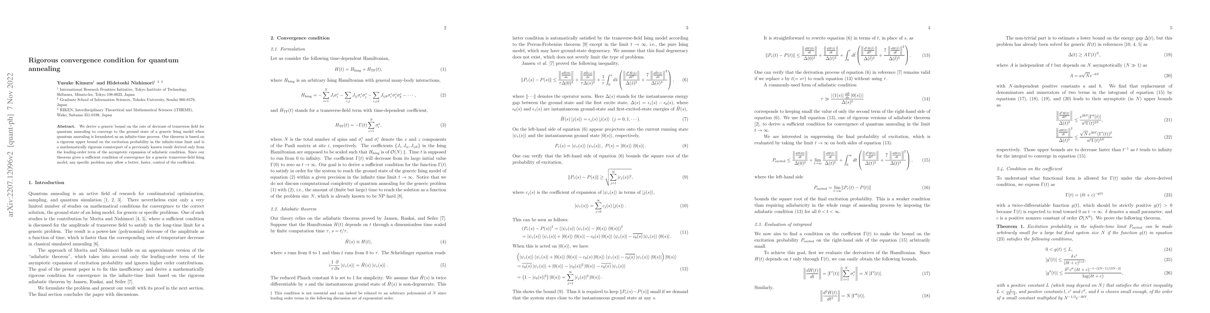Thumbnail for Rigorous convergence condition for quantum annealing