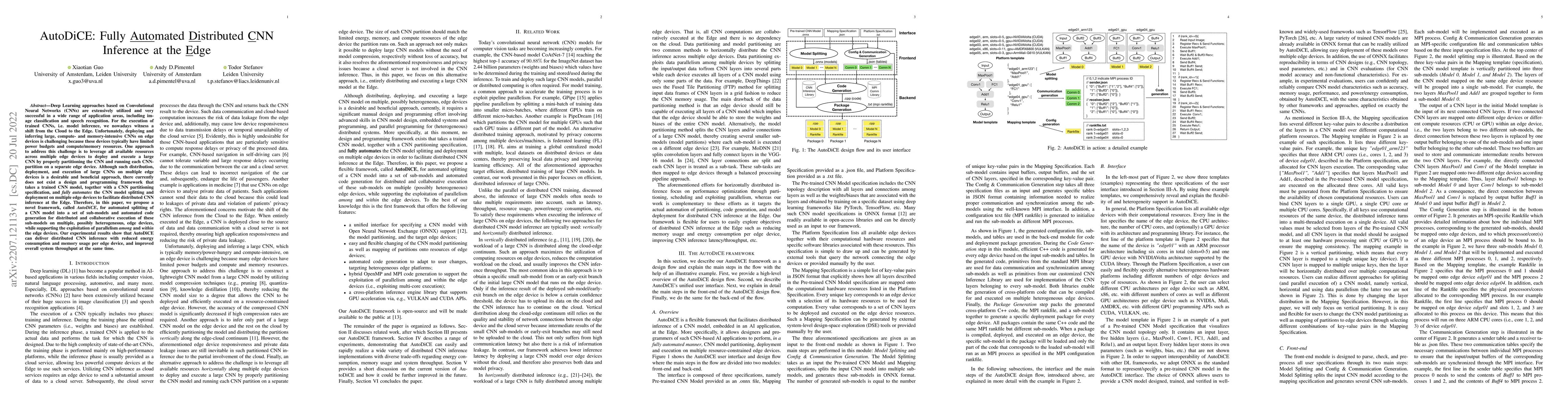 Thumbnail for AutoDiCE: Fully Automated Distributed CNN Inference at the Edge