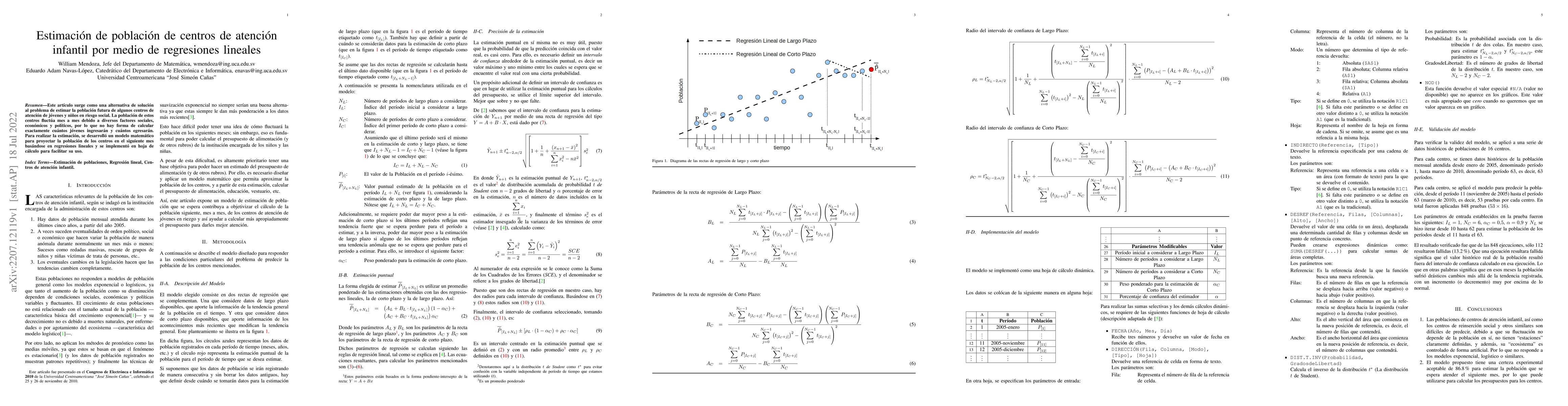 Thumbnail for Population estimation for child care centers through linear regressions