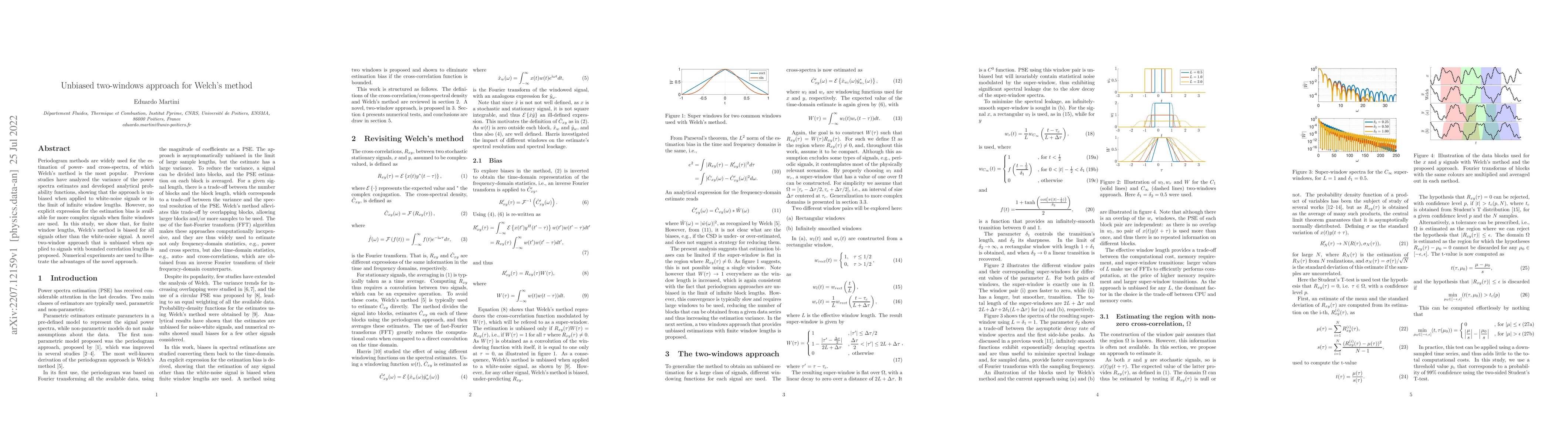 Thumbnail for Unbiased two-windows approach for Welch's method