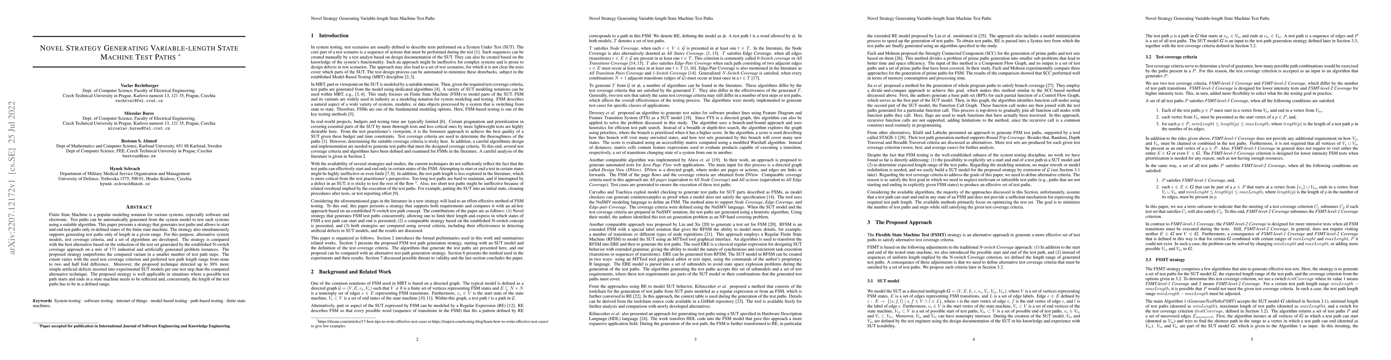 Thumbnail for Novel Strategy Generating Variable-length State Machine Test Paths