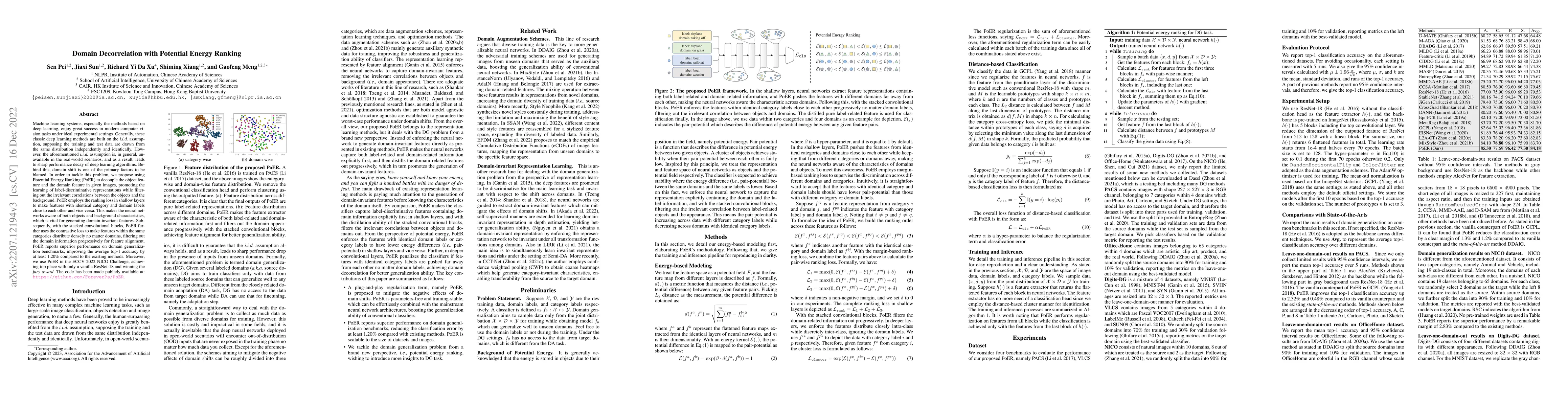 Thumbnail for Domain Decorrelation with Potential Energy Ranking