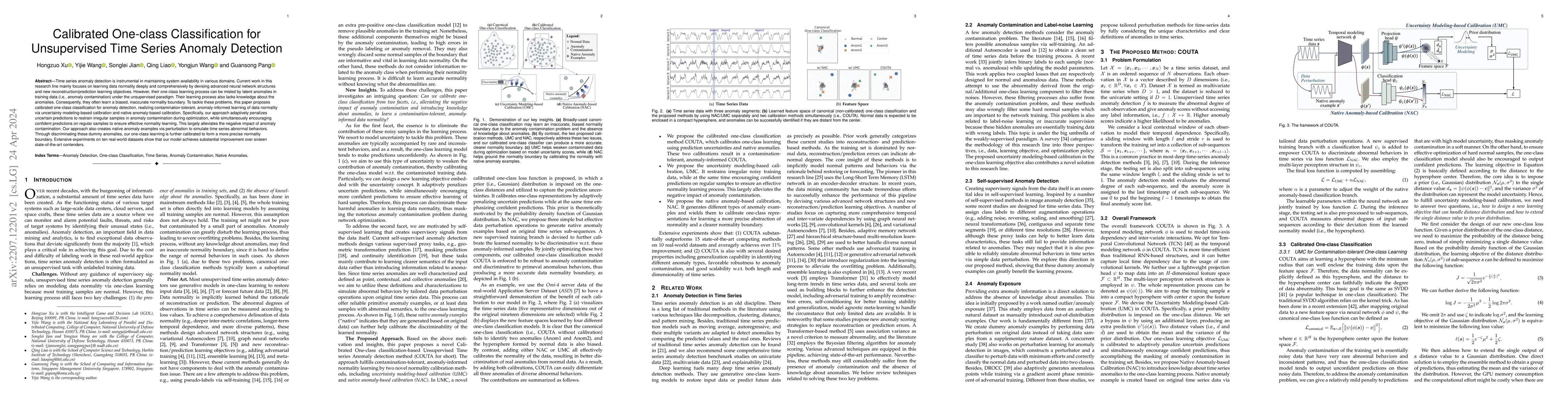 Thumbnail for Calibrated One-class Classification for Unsupervised Time Series Anomaly
  Detection