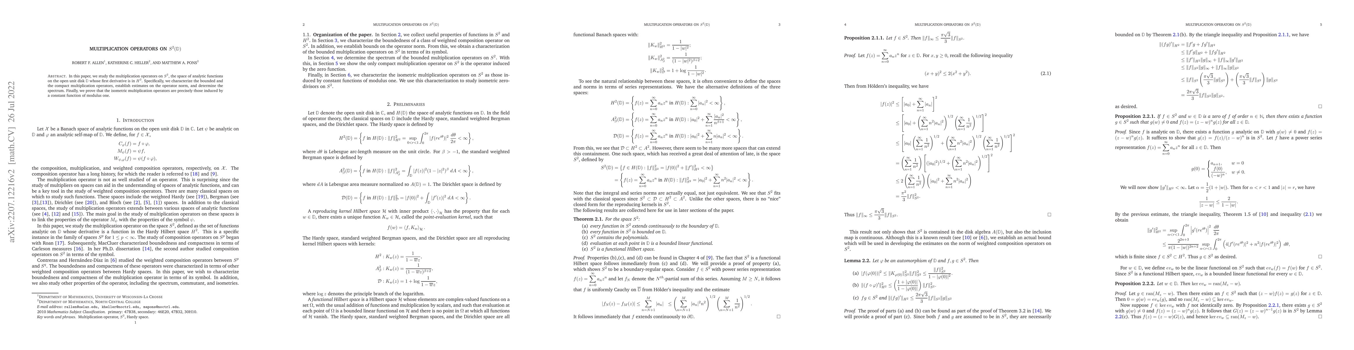 Thumbnail for Multiplication operators on $S^2(\mathbb D)$