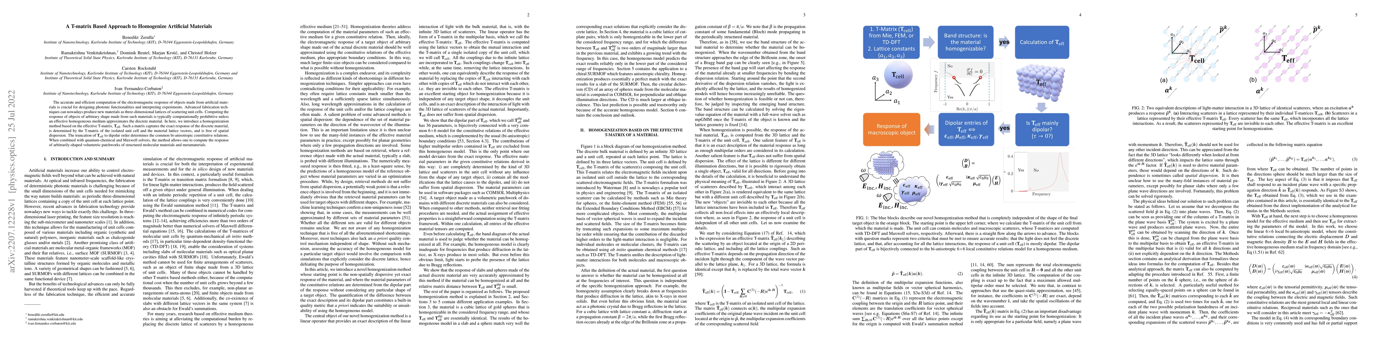 Thumbnail for A T-matrix Based Approach to Homogenize Artificial Materials