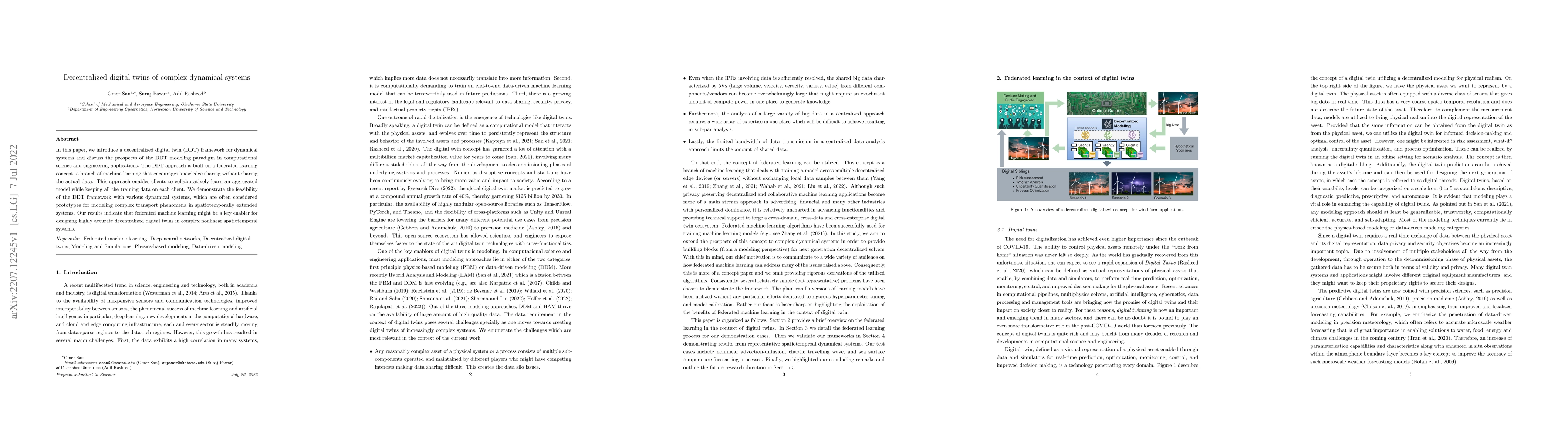 Thumbnail for Decentralized digital twins of complex dynamical systems