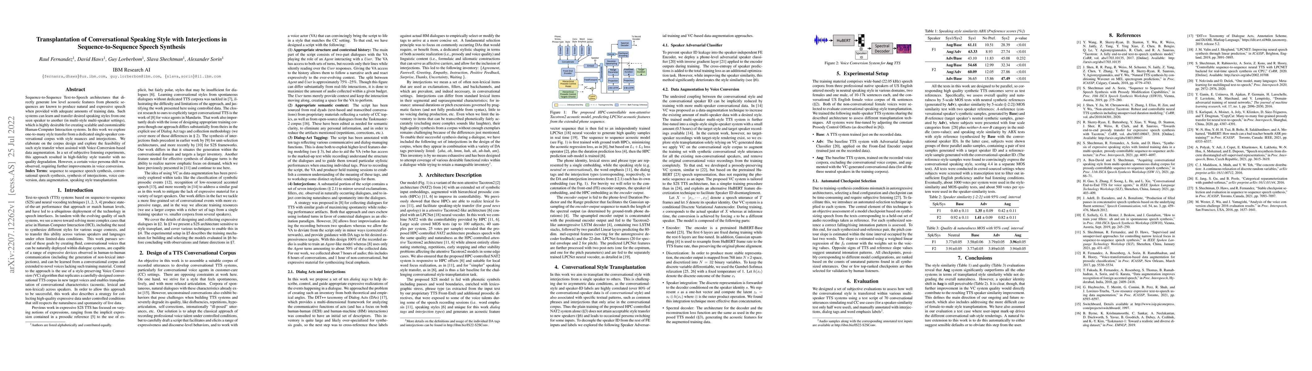 Thumbnail for Transplantation of Conversational Speaking Style with Interjections in
  Sequence-to-Sequence Speech Synthesis