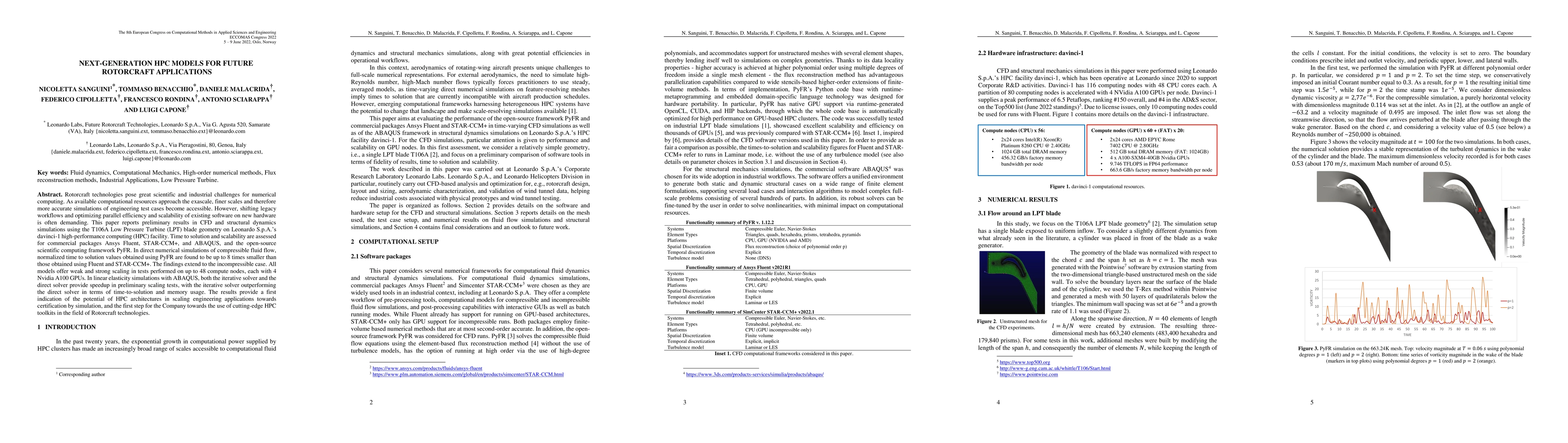 Thumbnail for Next-generation HPC models for future rotorcraft applications