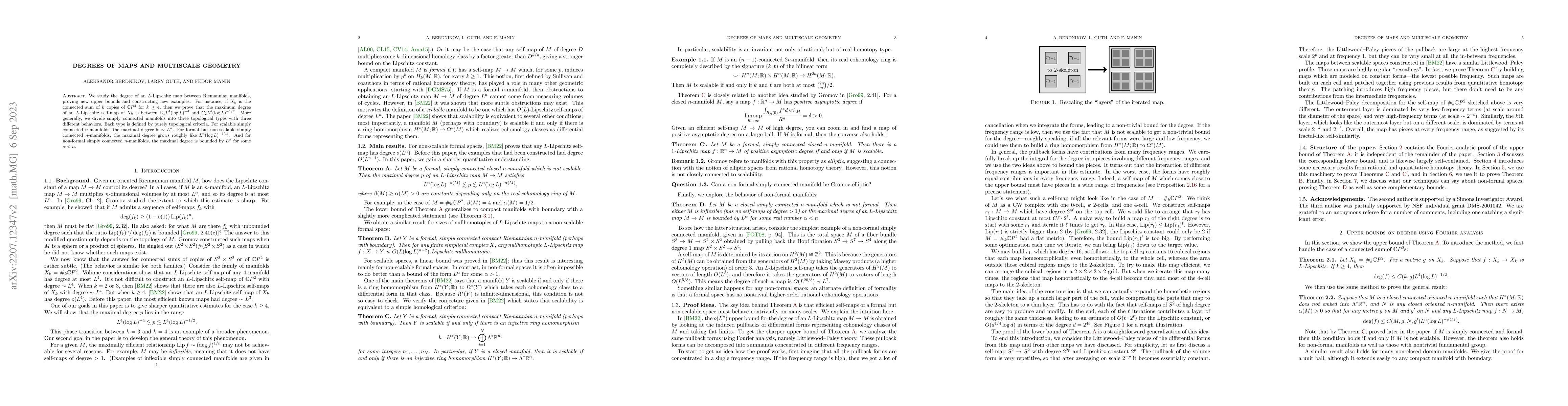 Thumbnail for Degrees of maps and multiscale geometry