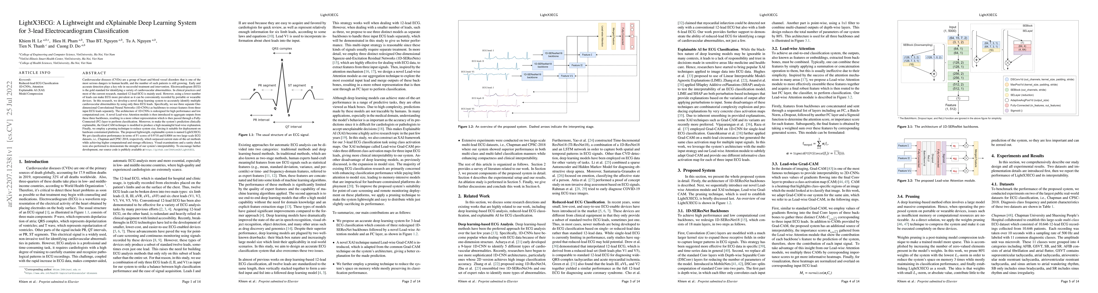 Thumbnail for LightX3ECG: A Lightweight and eXplainable Deep Learning System for
  3-lead Electrocardiogram Classification