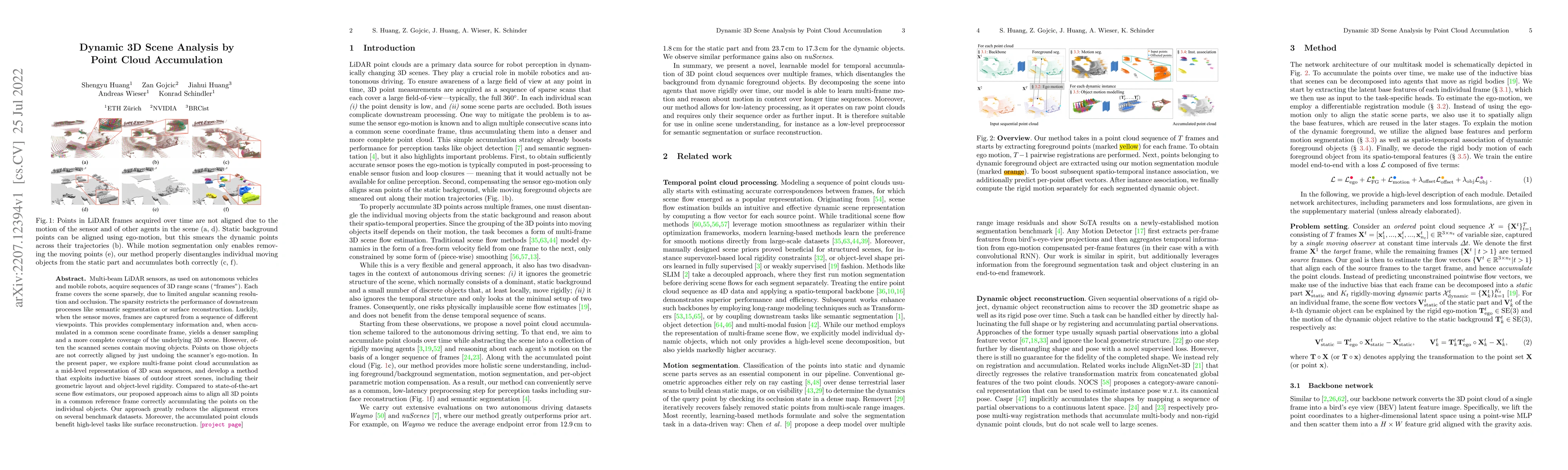 Thumbnail for Dynamic 3D Scene Analysis by Point Cloud Accumulation