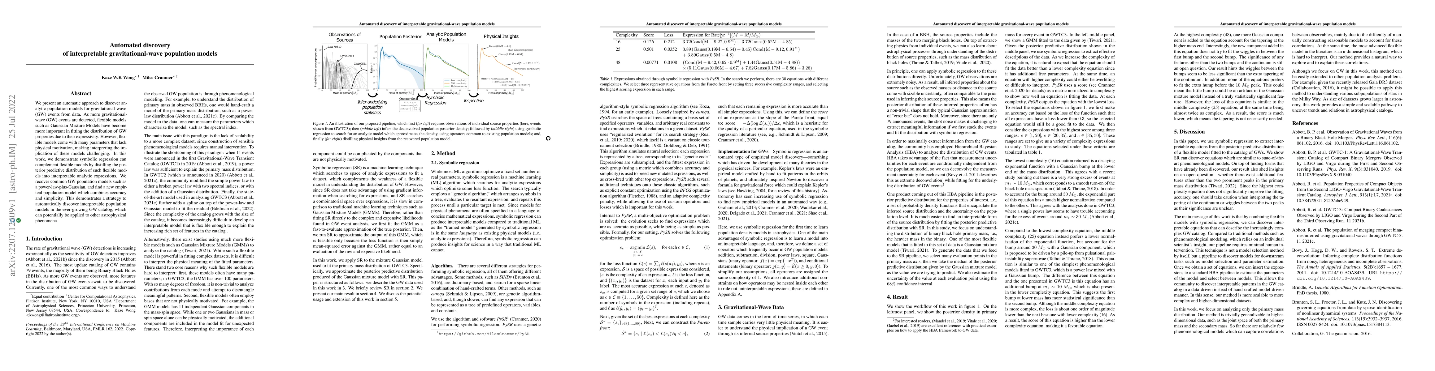 Thumbnail for Automated discovery of interpretable gravitational-wave population
  models