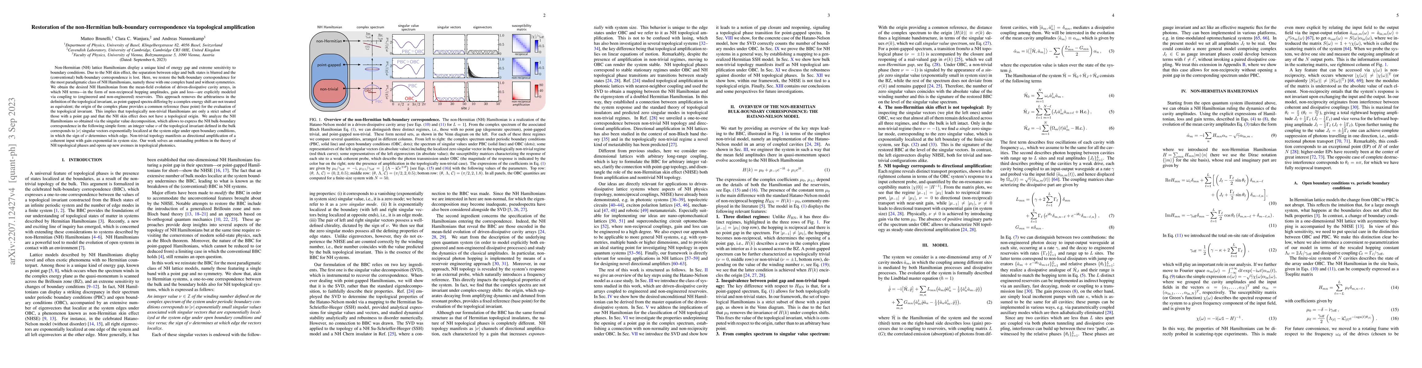 Thumbnail for Restoration of the non-Hermitian bulk-boundary correspondence via
  topological amplification
