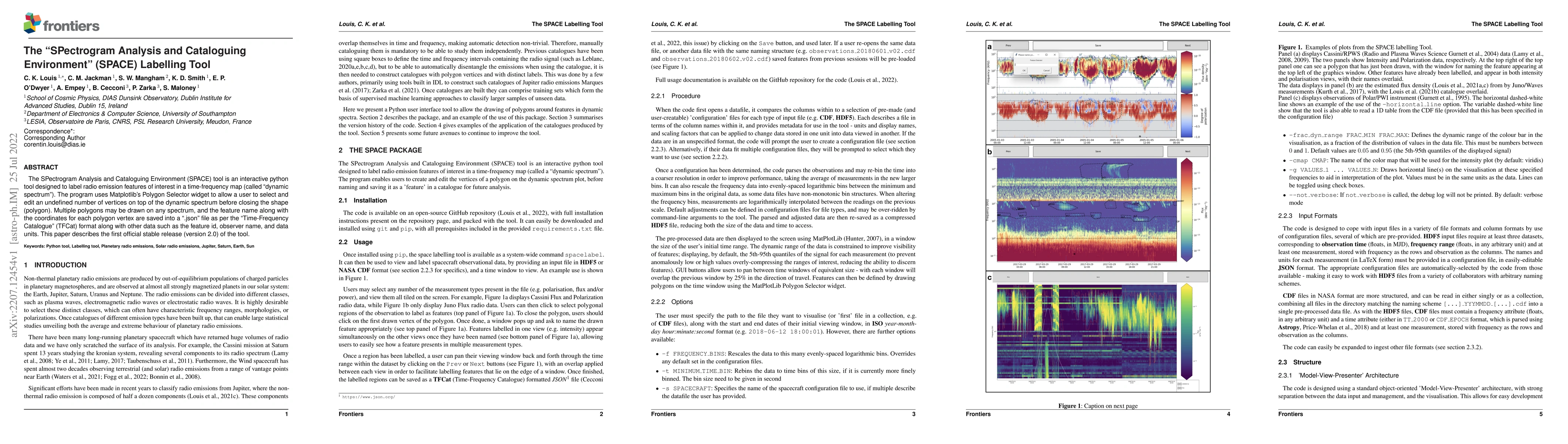 Thumbnail for The "SPectrogram Analysis and Cataloguing Environment" (SPACE) Labelling
  Tool