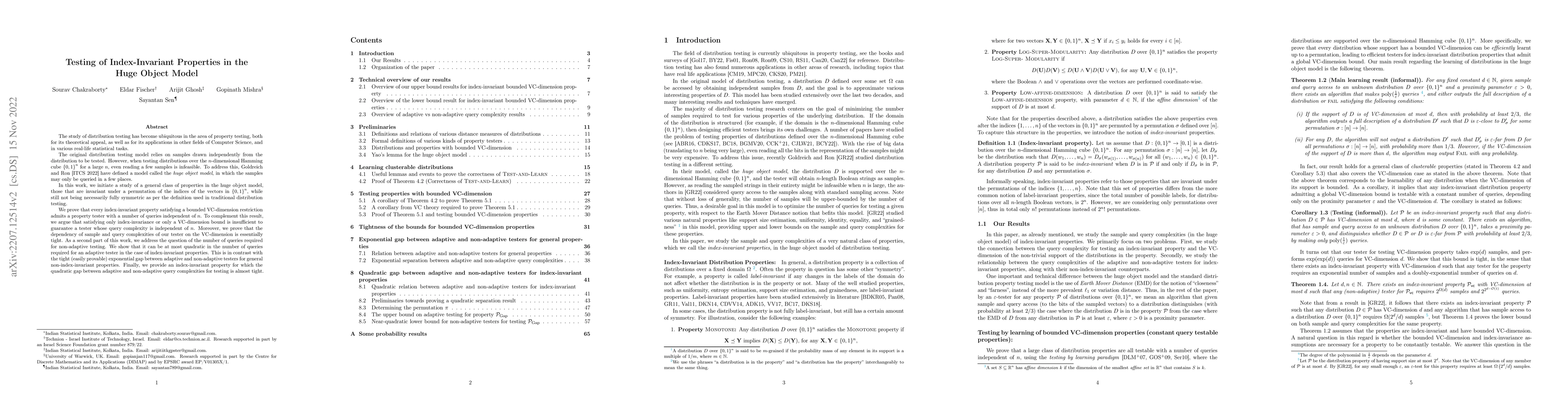 Thumbnail for Testing of Index-Invariant Properties in the Huge Object Model